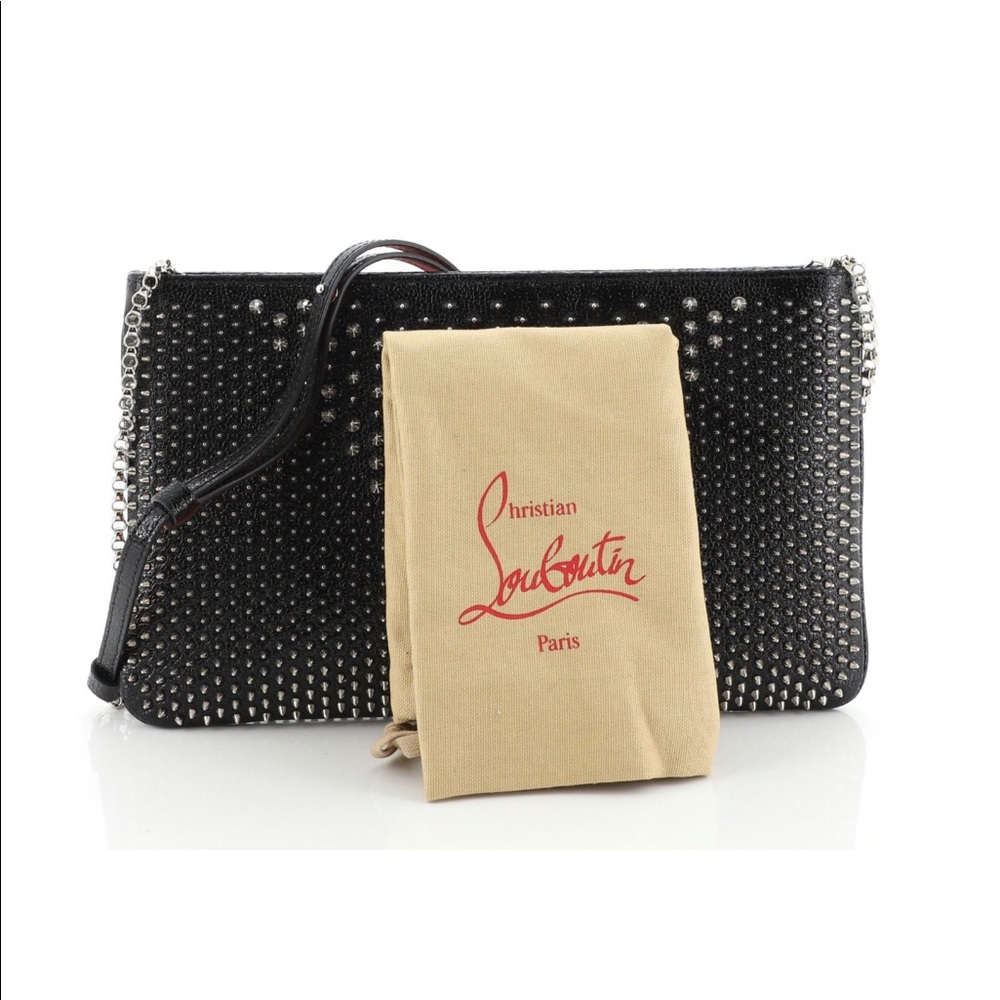 SOLD-Christian Louboutin Spiked Clutch